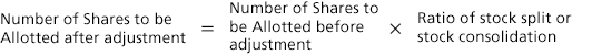 Number of Shares to be Allotted after adjustment
