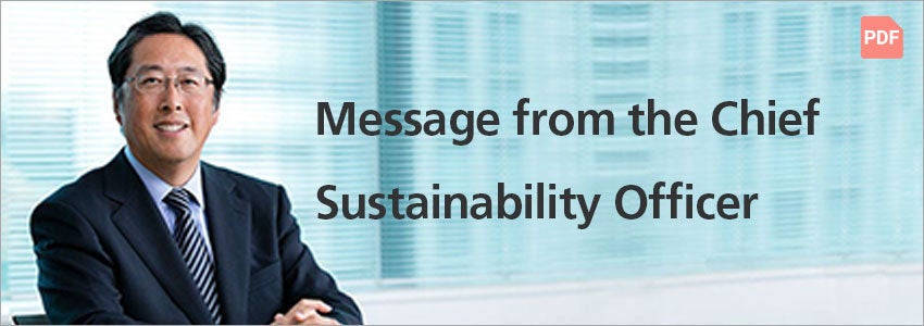 Message from the Chief Sustainability Officer